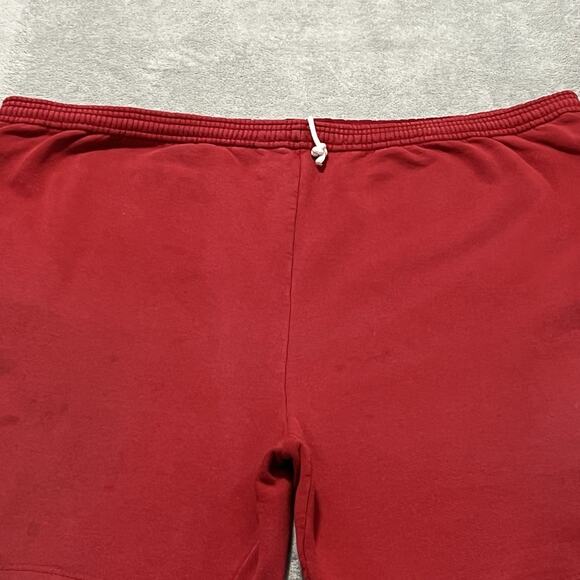 LL Bean Shorts Mens 2XL Red Athletic Fleece Russell Athletic USA Made Vintage - Picture 8 of 16